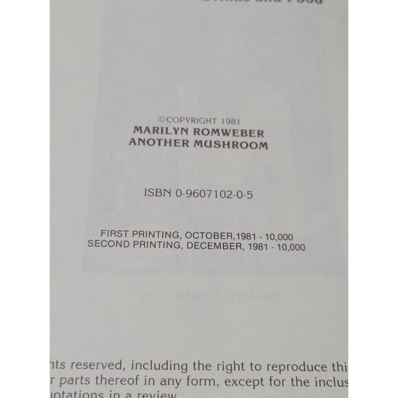 Under the Mushroom Marilyn Romweber 1982 Restaurant Dallas Texas Spiral cookbook - Picture 10 of 12